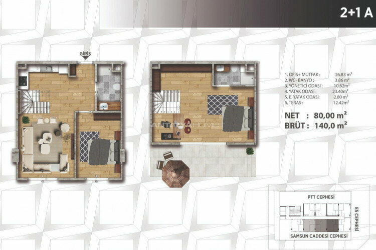 Квартира 1+1 в Стамбуле, Турция | PTE-46735