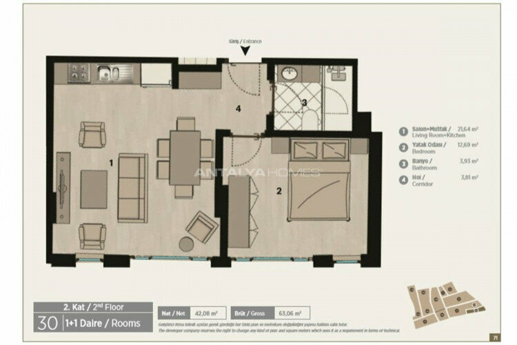 Квартира 1+1 в Бейоглу, Стамбул, Турция | SBB-46231
