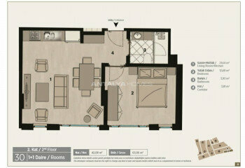 Квартира 3+1 в Бейоглу, Стамбул, Турция | PKK-46233