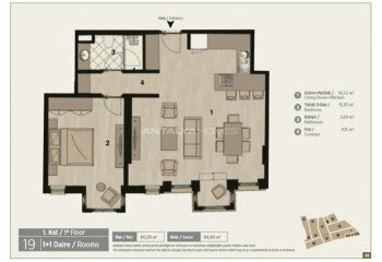 Квартира 3+1 в Бейоглу, Стамбул, Турция | PKK-46233