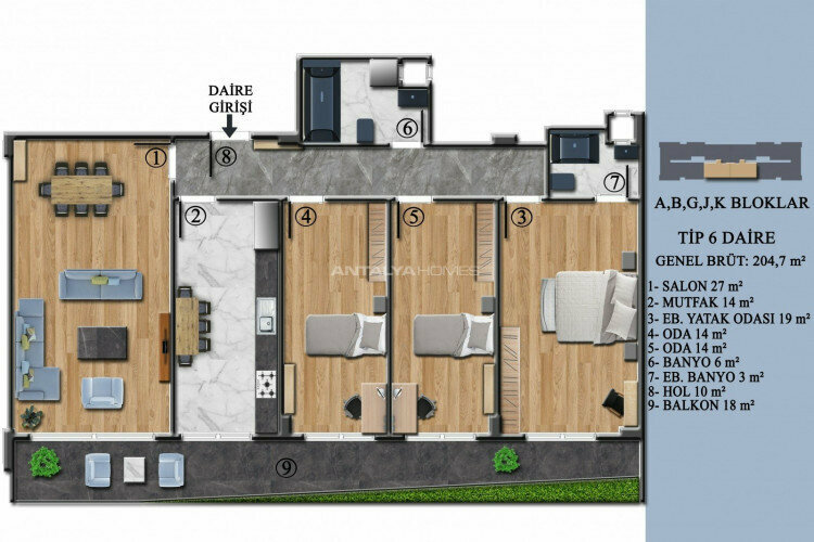 Квартира 4+1 в Ялове, Турция | STE-46944