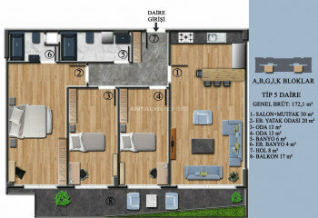 Квартира 4+1 в Ялове, Турция | STE-46944