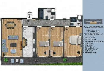 Квартира 4+1 в Ялове, Турция | STE-46944