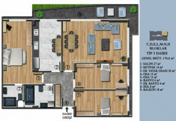 Квартира 4+1 в Ялове, Турция | STE-46944