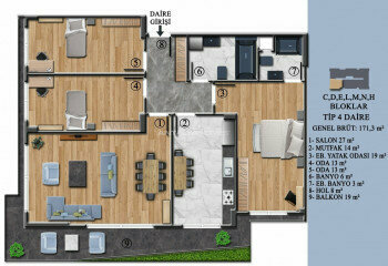 Квартира 4+1 в Ялове, Турция | STE-46944