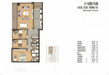 Квартира 3+1 в Стамбуле, Турция | PKK-46652