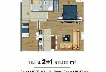 Квартира 1+1 в Стамбуле, Турция | PTE-46653