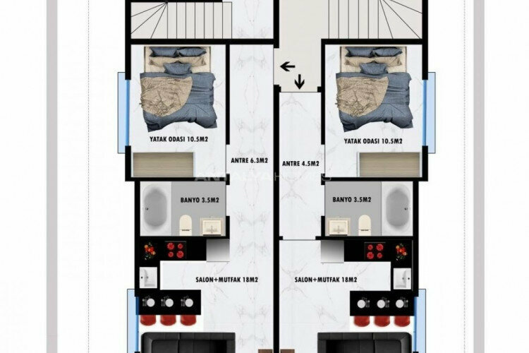 Квартира 3+1 в Анталии, Турция | PTE-45033