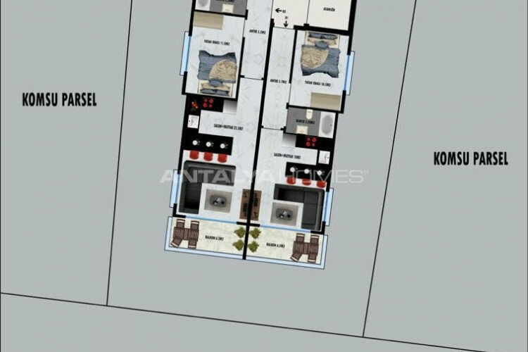 Квартира 3+1 в Анталии, Турция | PTE-45033