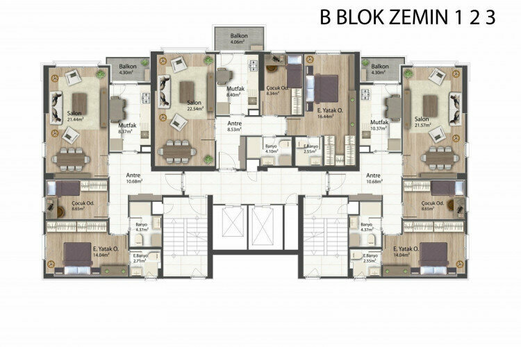 Квартира 2+1 в Стамбуле, Турция | PTE-46579