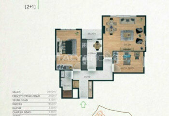 Квартира 2+1 в Стамбуле, Турция | PKK-46440