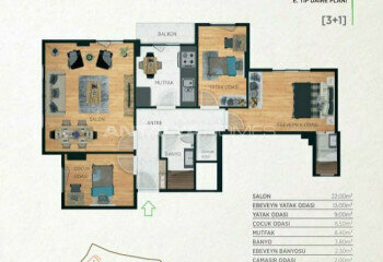 Квартира 2+1 в Стамбуле, Турция | PKK-46440