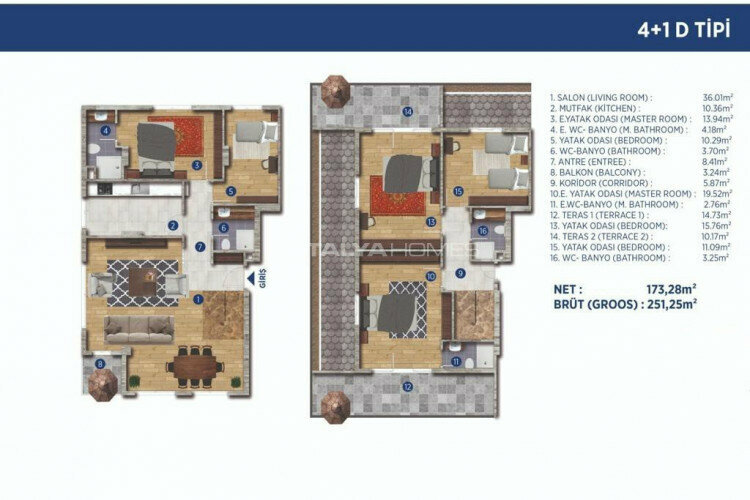 Квартира 5+1 в Стамбуле, Турция | PTE-46510