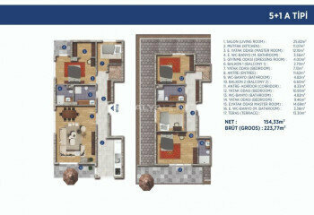 Квартира 5+1 в Стамбуле, Турция | PTE-46510