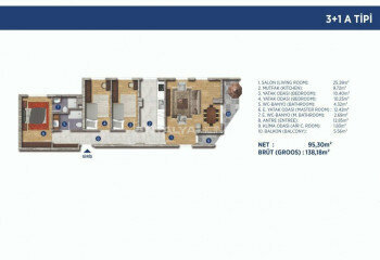 Квартира 5+1 в Стамбуле, Турция | PTE-46510