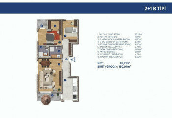 Квартира 5+1 в Стамбуле, Турция | PTE-46510