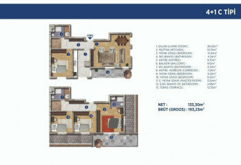 Квартира 5+1 в Стамбуле, Турция | PTE-46510