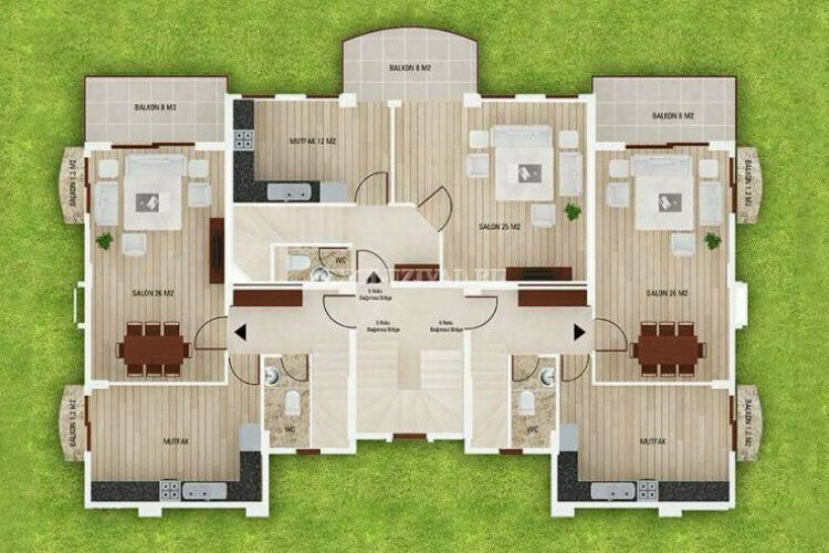 Квартира 2+1 в Мармарисе, Турция | PBB-38605