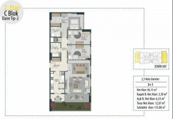 Квартира 2+1 в Стамбуле, Турция | PTE-46378