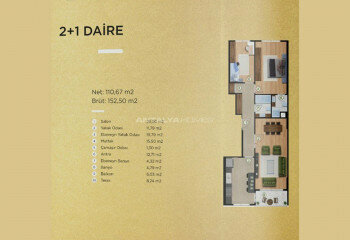 Квартира 3+1 в Стамбуле, Турция | PTE-46348