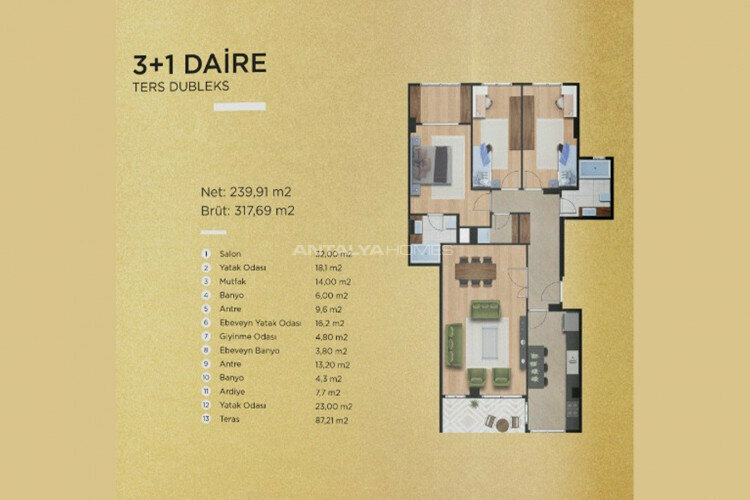 Квартира 3+1 в Стамбуле, Турция | PBB-46349