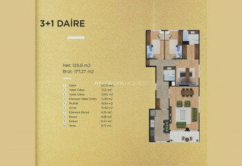 Квартира 5+1 в Стамбуле, Турция | SBB-46350