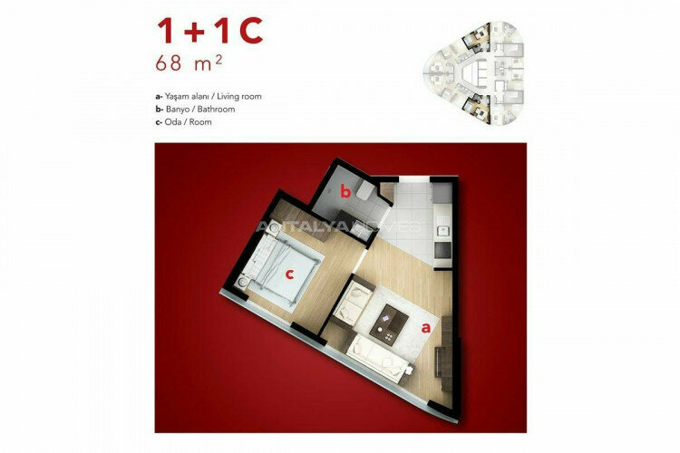 Квартира 2+1 в Стамбуле, Турция | PBB-46259