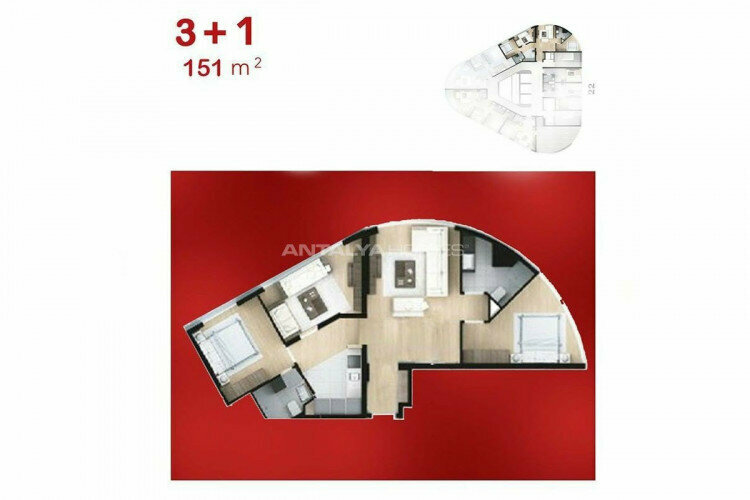 Квартира 2+1 в Стамбуле, Турция | PBB-46259