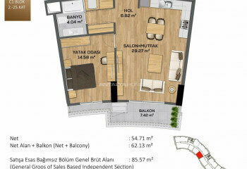 Квартира 1+1 в Стамбуле, Турция | PBB-46260