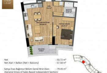 Квартира 1+1 в Стамбуле, Турция | PBB-46260