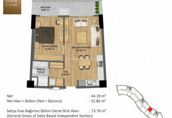 Квартира 1+1 в Стамбуле, Турция | PBB-46260