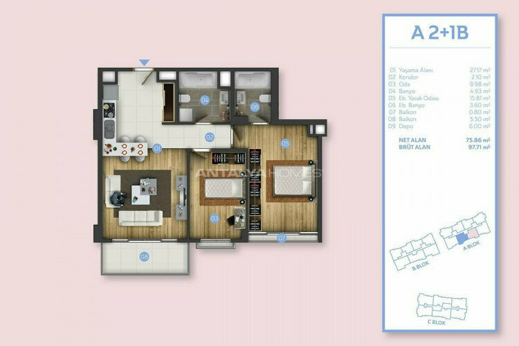 Квартира 3+1 в Стамбуле, Турция | PBB-46212