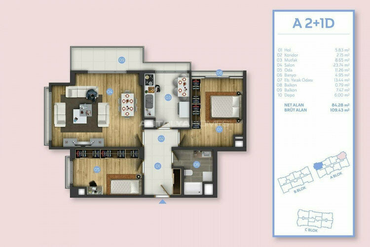 Квартира 3+1 в Стамбуле, Турция | PBB-46212