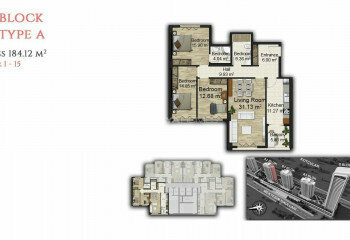 Квартира 2+1 в Стамбуле, Турция | PTE-46086