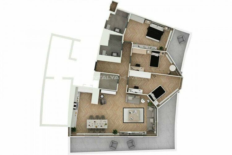Квартира 3+1 в Стамбуле, Турция | PKK-46242