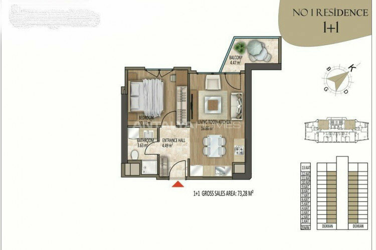 Квартира 3+1 в Стамбуле, Турция | STE-46381