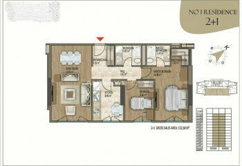 Квартира 3+1 в Стамбуле, Турция | STE-46381