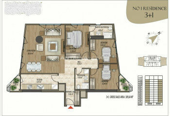 Квартира 3+1 в Стамбуле, Турция | STE-46381