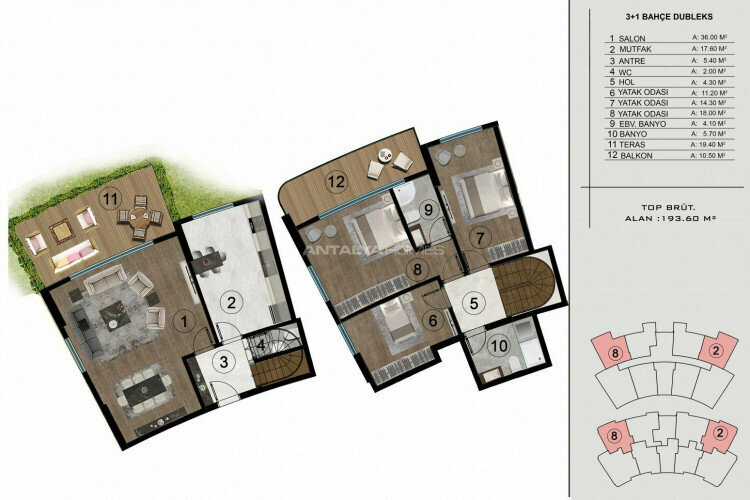 Квартира 3+1 в Коджаэле, Турция | PTE-46788