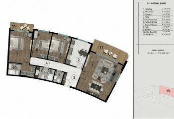 Квартира 3+1 в Коджаэле, Турция | PTE-46788