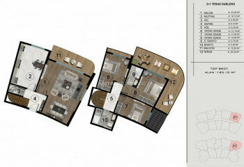 Квартира 3+1 в Коджаэле, Турция | PTE-46788