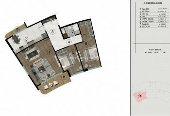 Квартира 3+1 в Коджаэле, Турция | PTE-46788