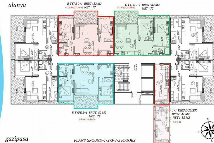 Квартира 2+1 в Анталии, Турция | STE-44882