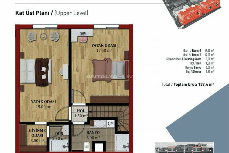 Квартира 2+1 в Бурсе, Турция | PBB-46921