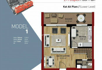 Квартира 2+1 в Бурсе, Турция | PBB-46921