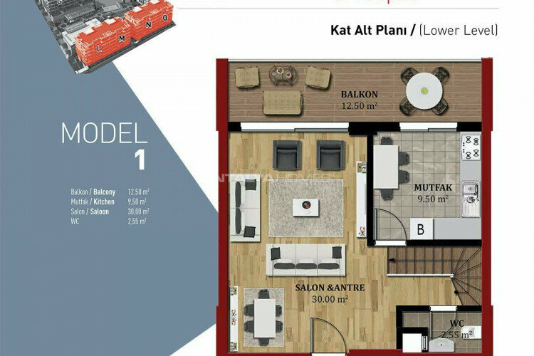 Квартира 3+1 в Бурсе, Турция | PKK-46923
