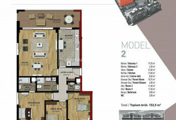 Квартира 4+1 в Бурсе, Турция | STE-46924