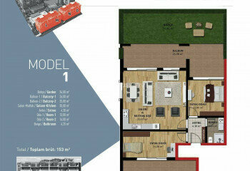 Квартира 4+1 в Бурсе, Турция | STE-46924