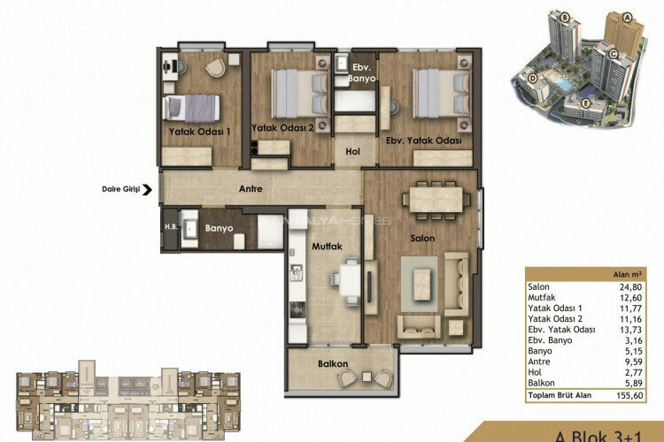 Квартира 3+1 в Картале, Стамбул, Турция | SBB-46481