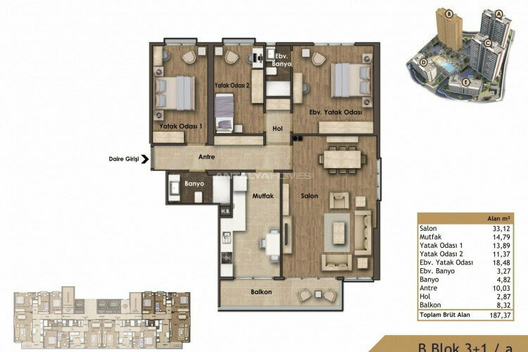 Квартира 3+1 в Картале, Стамбул, Турция | SBB-46481